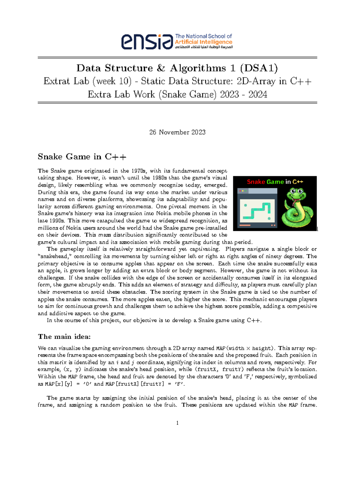 Lab10-extra - cpp lab - Data Structure & Algorithms 1 (DSA1) Extrat Lab ...