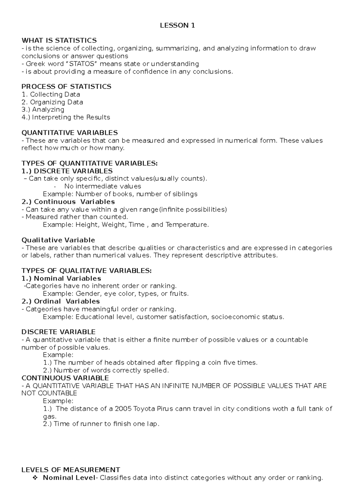 STATISTICS 101: Lesson 1 - Understanding Data Collection & Analysis ...