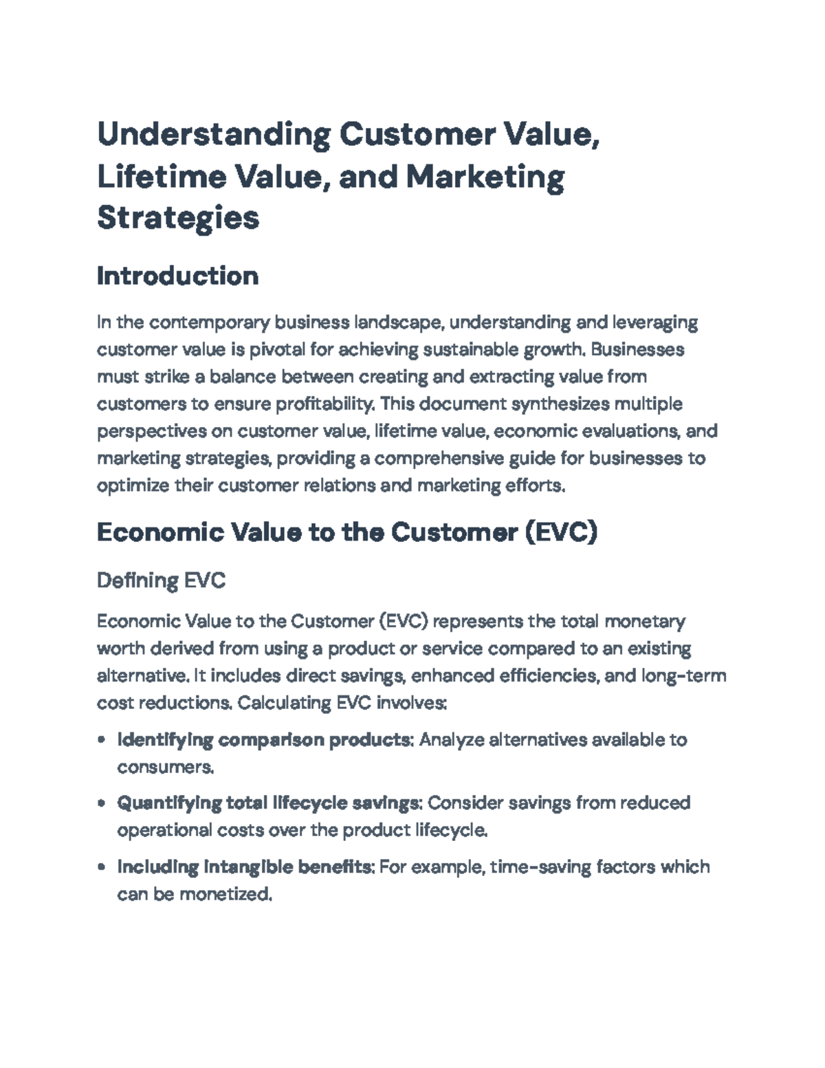 MKT101: Customer Value Analysis & Marketing Strategies Guide - Studocu