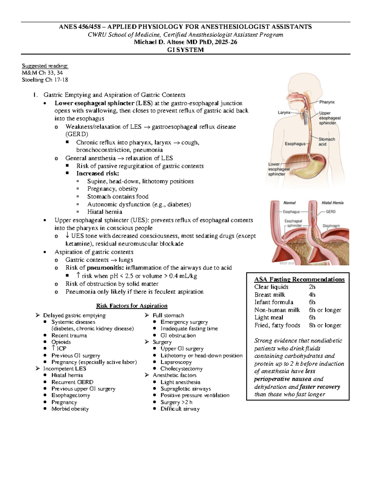 ANES 456/458 - GI System: Anesthetic Considerations for Liver Disease ...