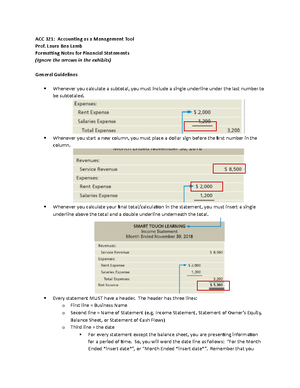 ACP Project - Additional Information Notes - Copy - ACC 321: Accounting ...
