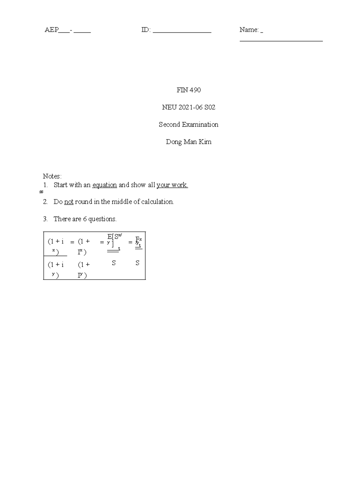 Test 2 Notes - FIN 490 - Tài chính quốc tế Exam Review - Studocu