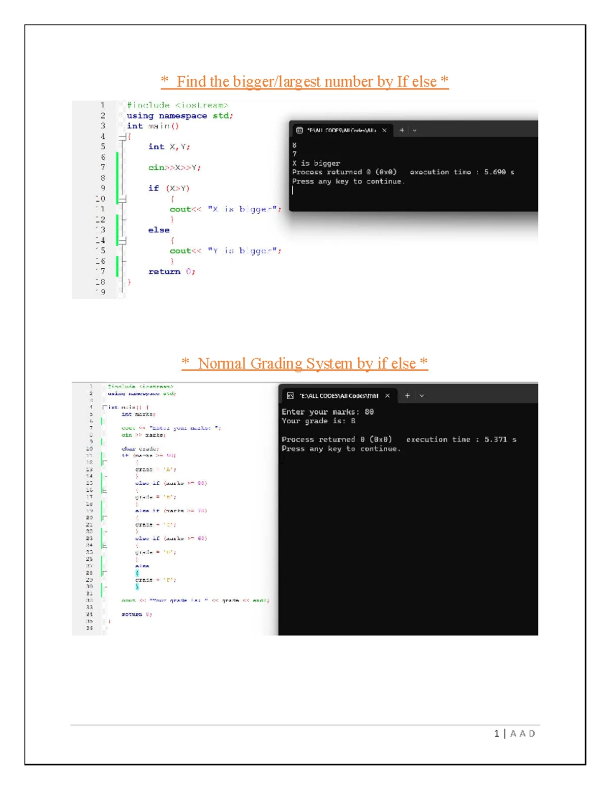 IP Lab Assignment (Midterm) - C++ Programming Tasks - Studocu
