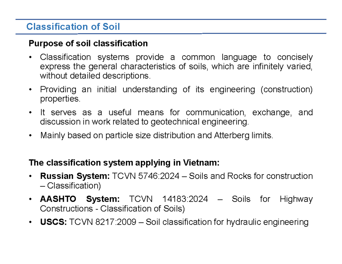 Classification of Soil: Physical Properties & Systems (Part 1) - 1b ...