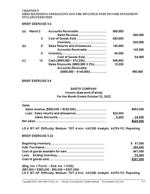 Chapter 6 - CHAPTER 6 REPORTING AND ANALYZING INVENTORY INCLASS ...
