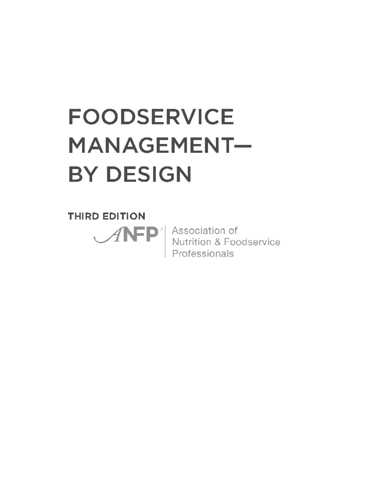 Foodservice Design: Key Concepts and Trends (M2) - Studocu
