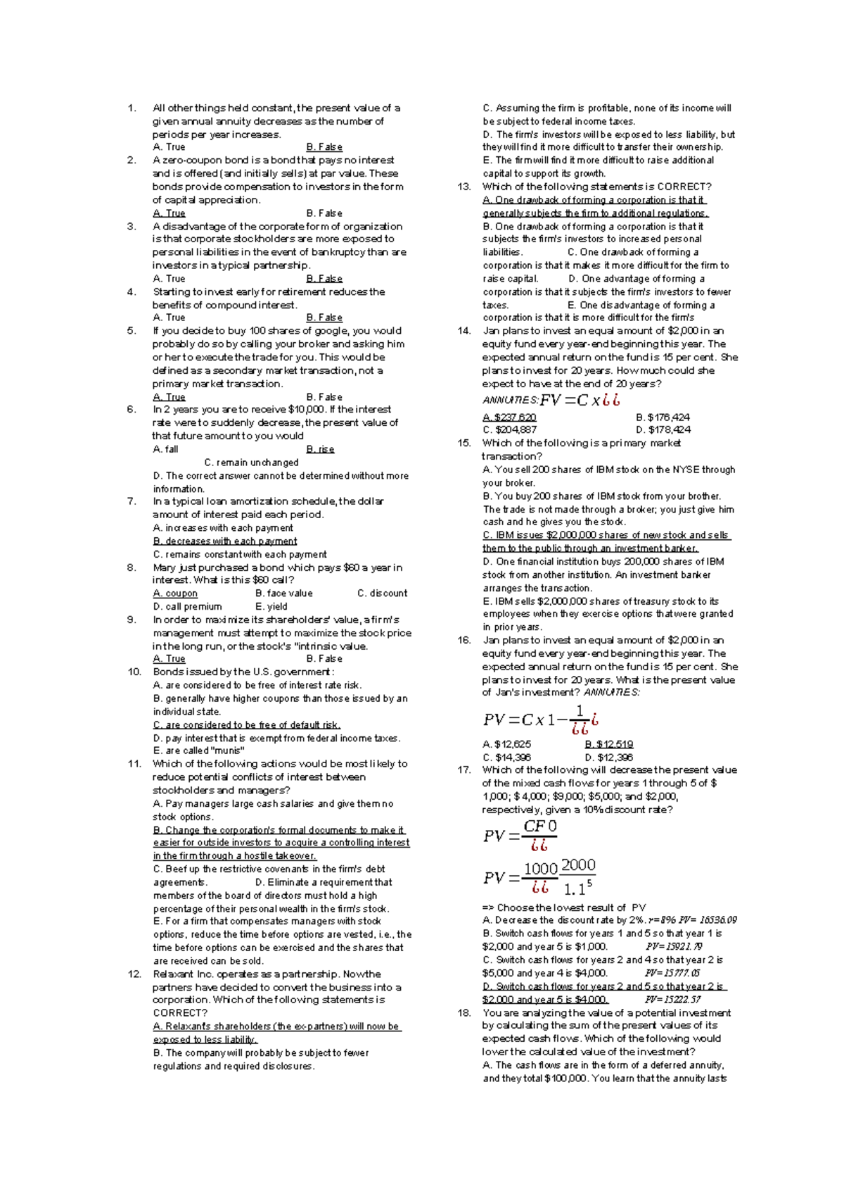 FM 101 - Midterm Notes on Financial Concepts and Annuities - Studocu