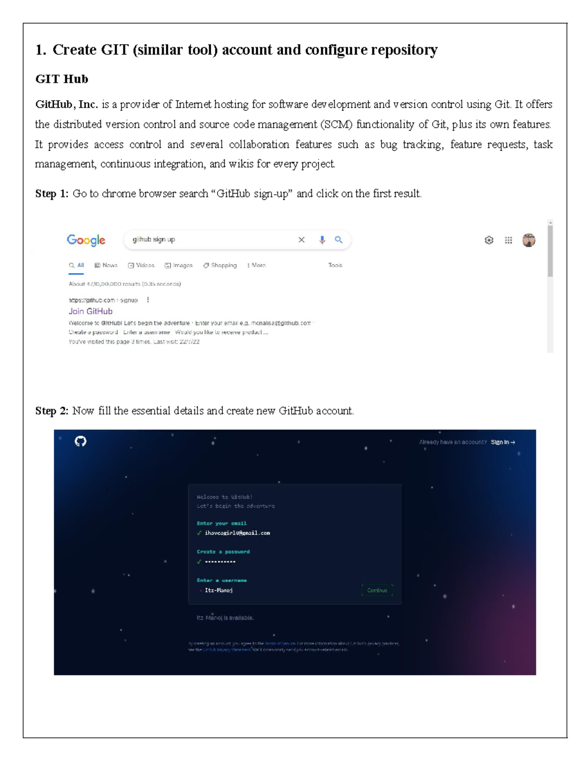 GIT 101: Creating and Configuring Your GitHub Account & Repo - Studocu