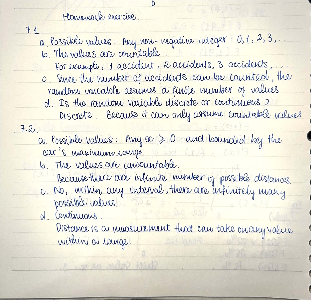 Math Homework Exercise 4-9: Discrete vs Continuous Values - Studocu