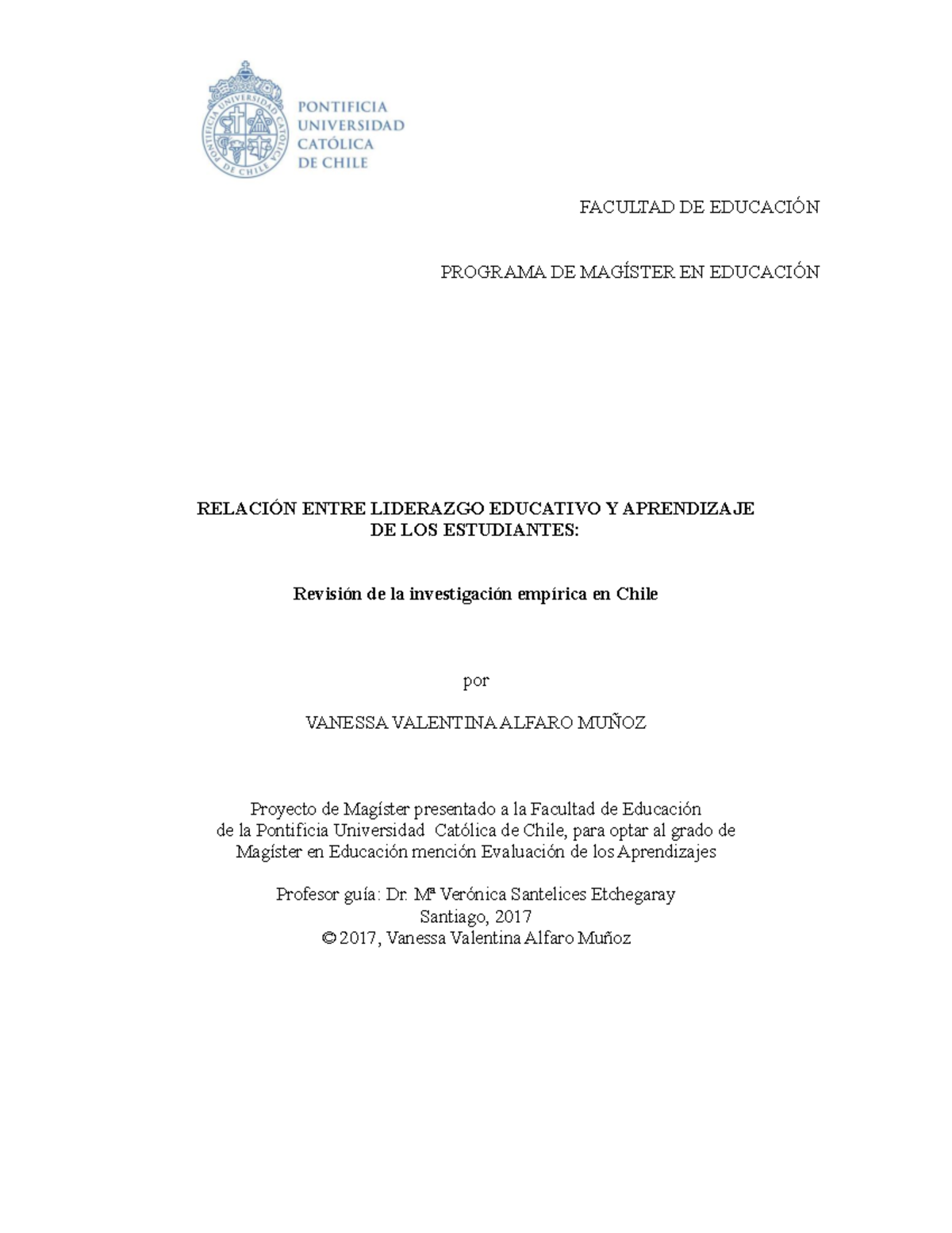 EDUC 2017: Relación entre Liderazgo Educativo y Aprendizaje en Chile ...
