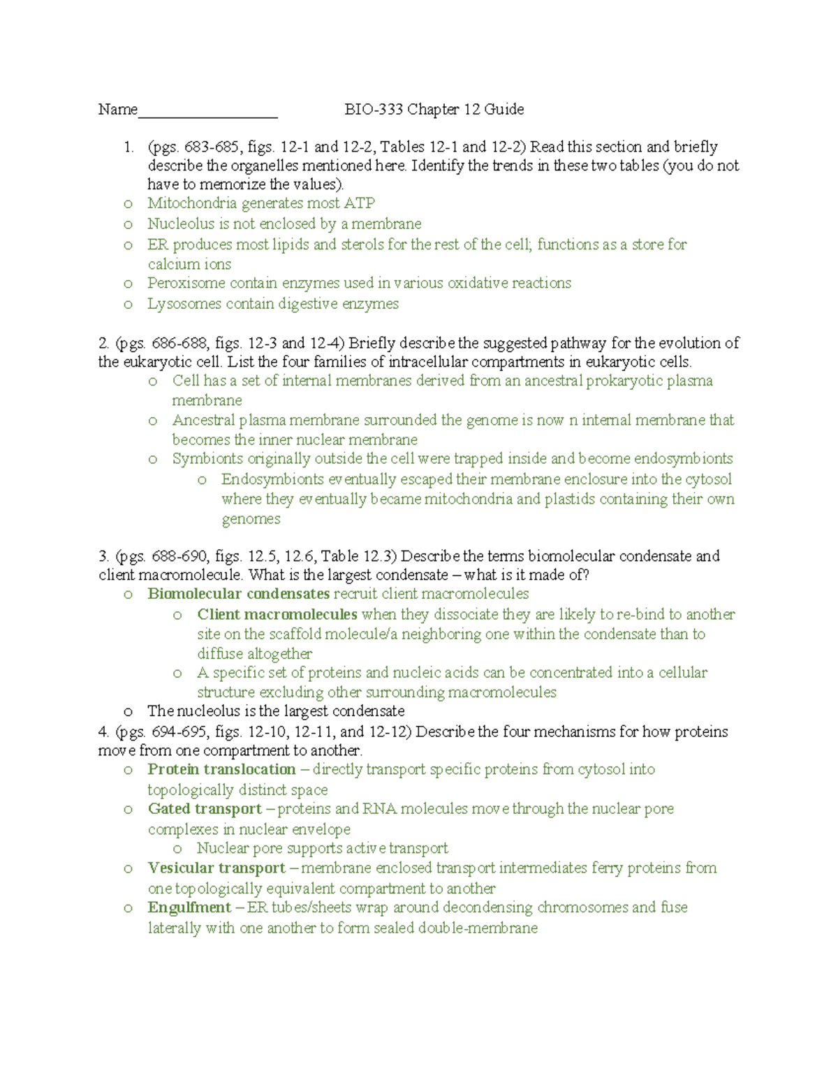 BIO-333 CH12 Guide 7e - Name_________________ BIO-333 Chapter 12 Guide ...