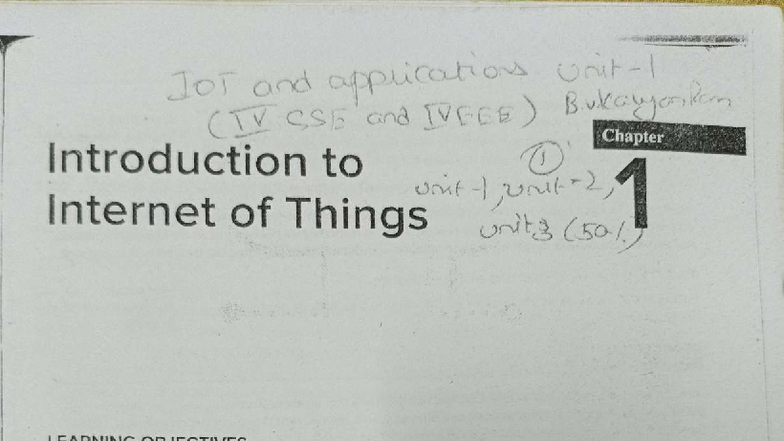 IoT Unit 1: Introduction to Internet of Things (IoT) Concepts and ...