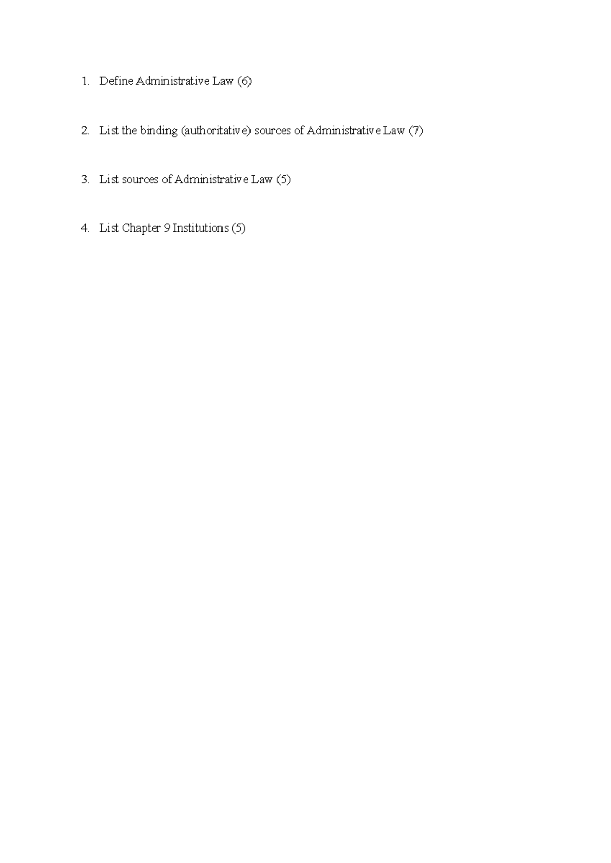 Adl - Administritative law practice questions. - ADL2601 - Define ...