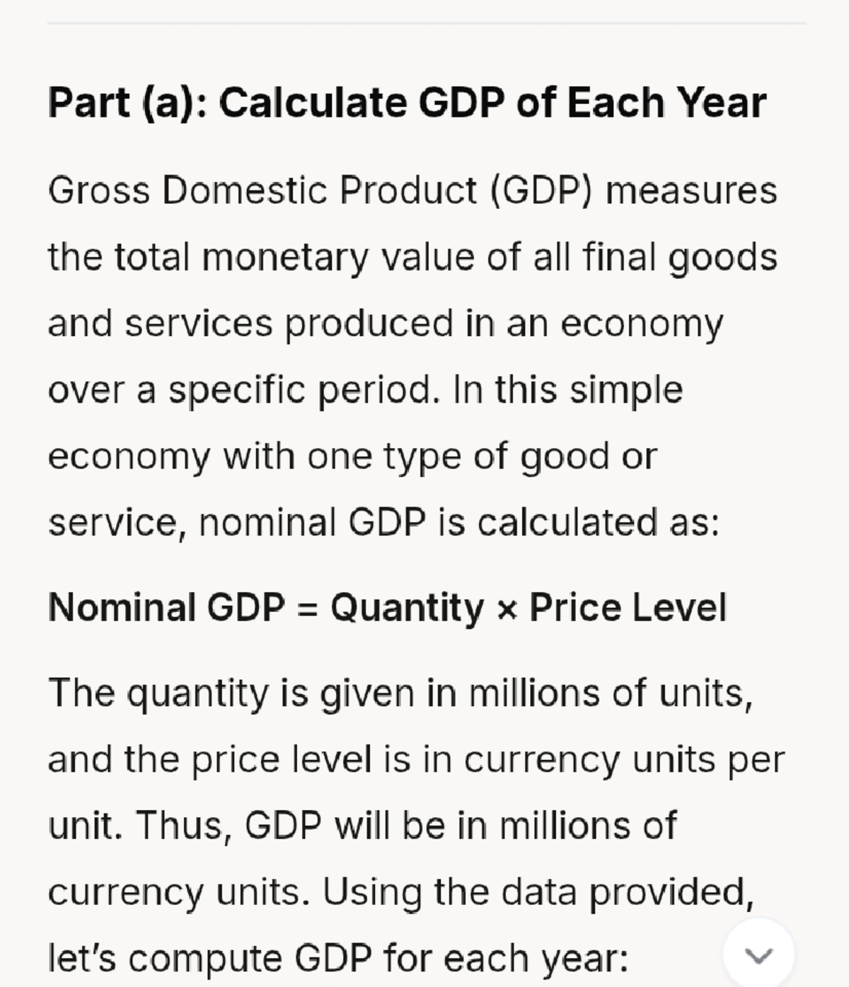 Macro - Eco: GDP Calculation and Analysis (2014-2024) - Studocu