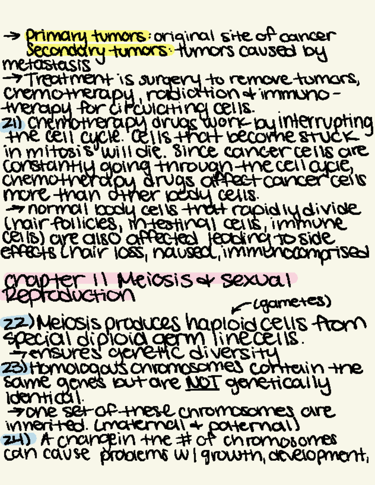 Meiosis and Sexual Reproduction: Cancer Treatment Insights (BIO101 ...