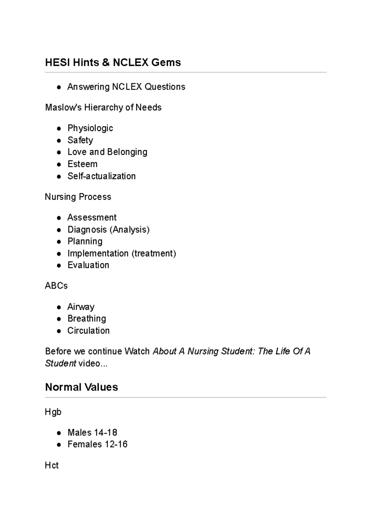 HESI Study Guide: NCLEX Strategies & Key Nursing Concepts - Studocu