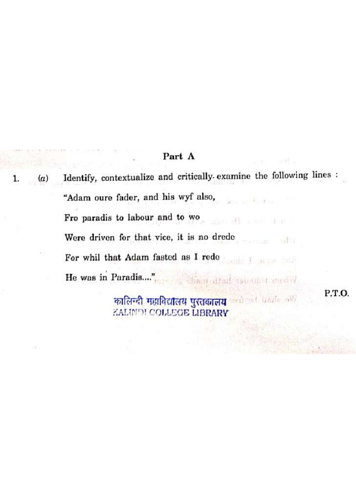 14th to 17th Century English Poetry PYQs - Critical Analysis ...