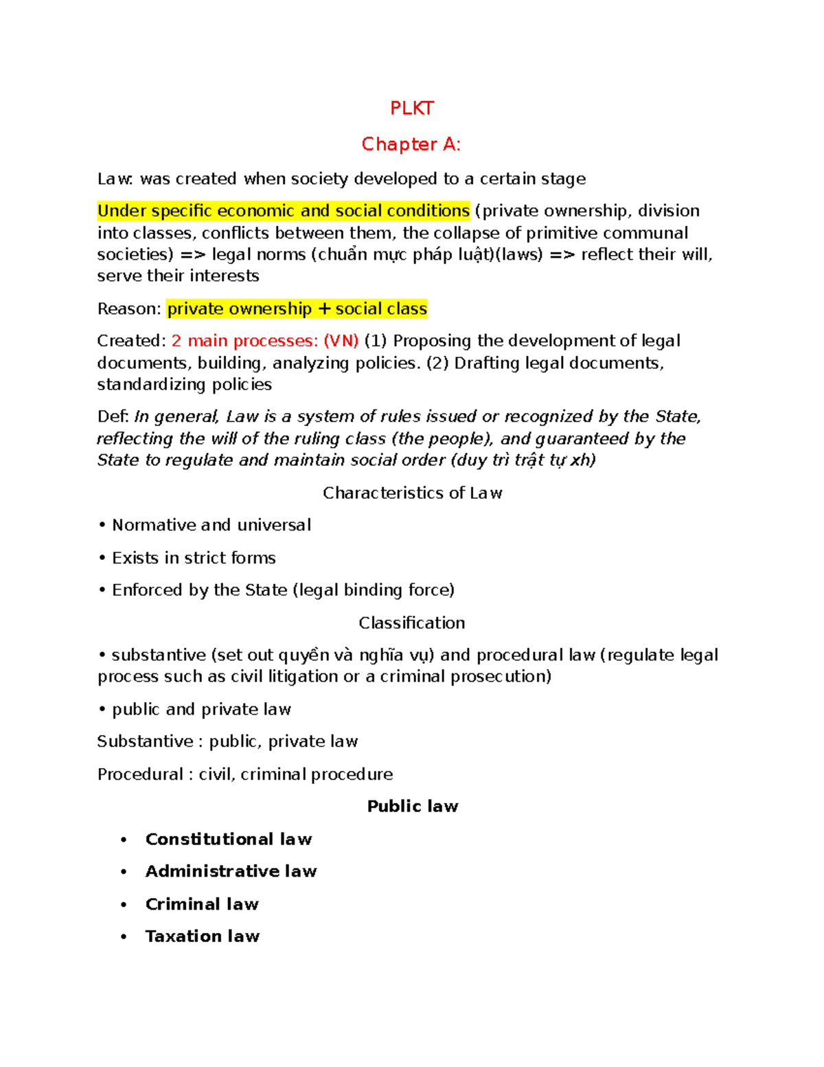 PLKT Chapter A: Understanding Law and Its Social Context - Studocu
