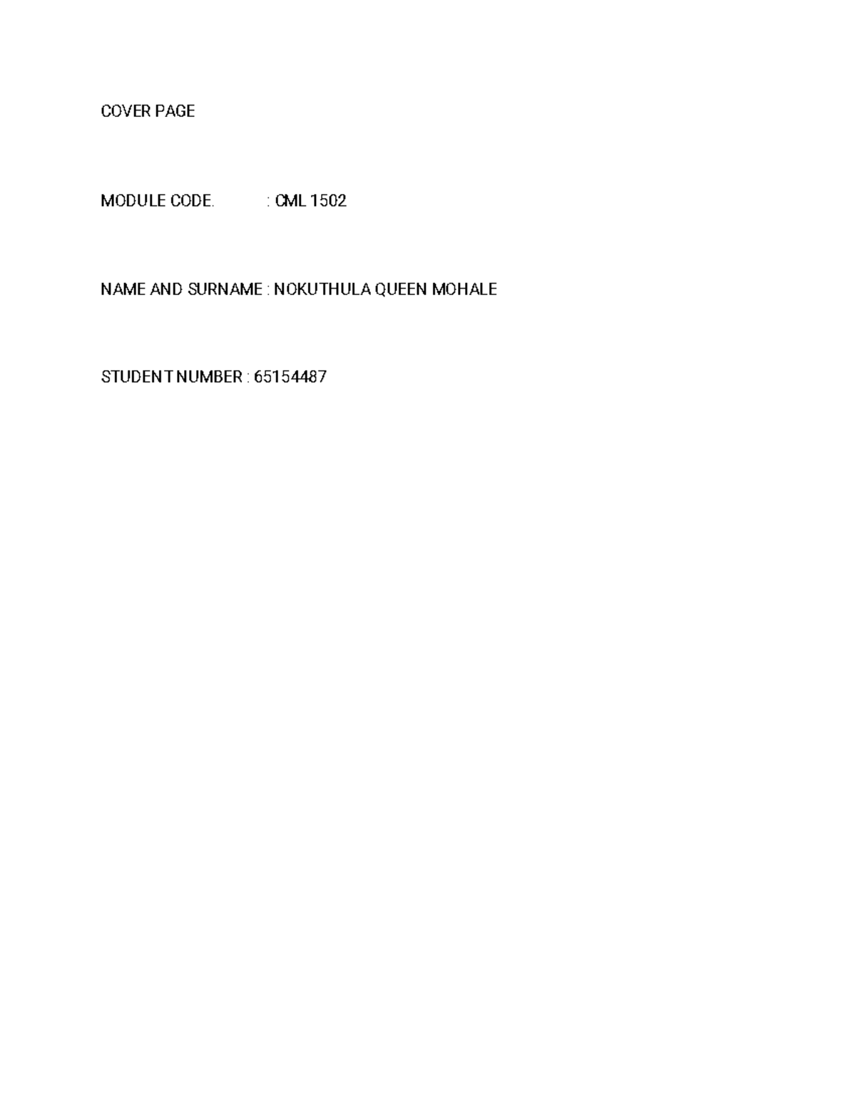 CML 1502 Communication Law Study Guide and Exam Notes - Studocu