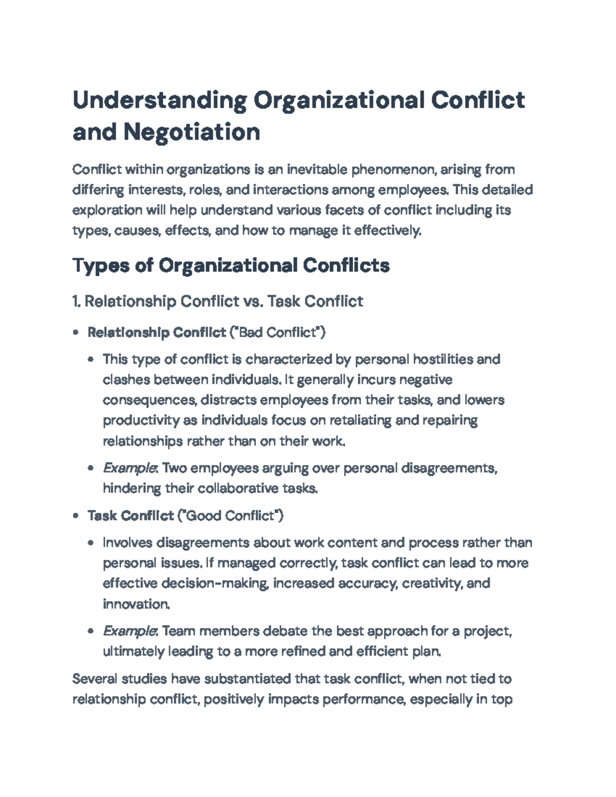 Understanding Organizational Conflict and Its Management Strategies ...