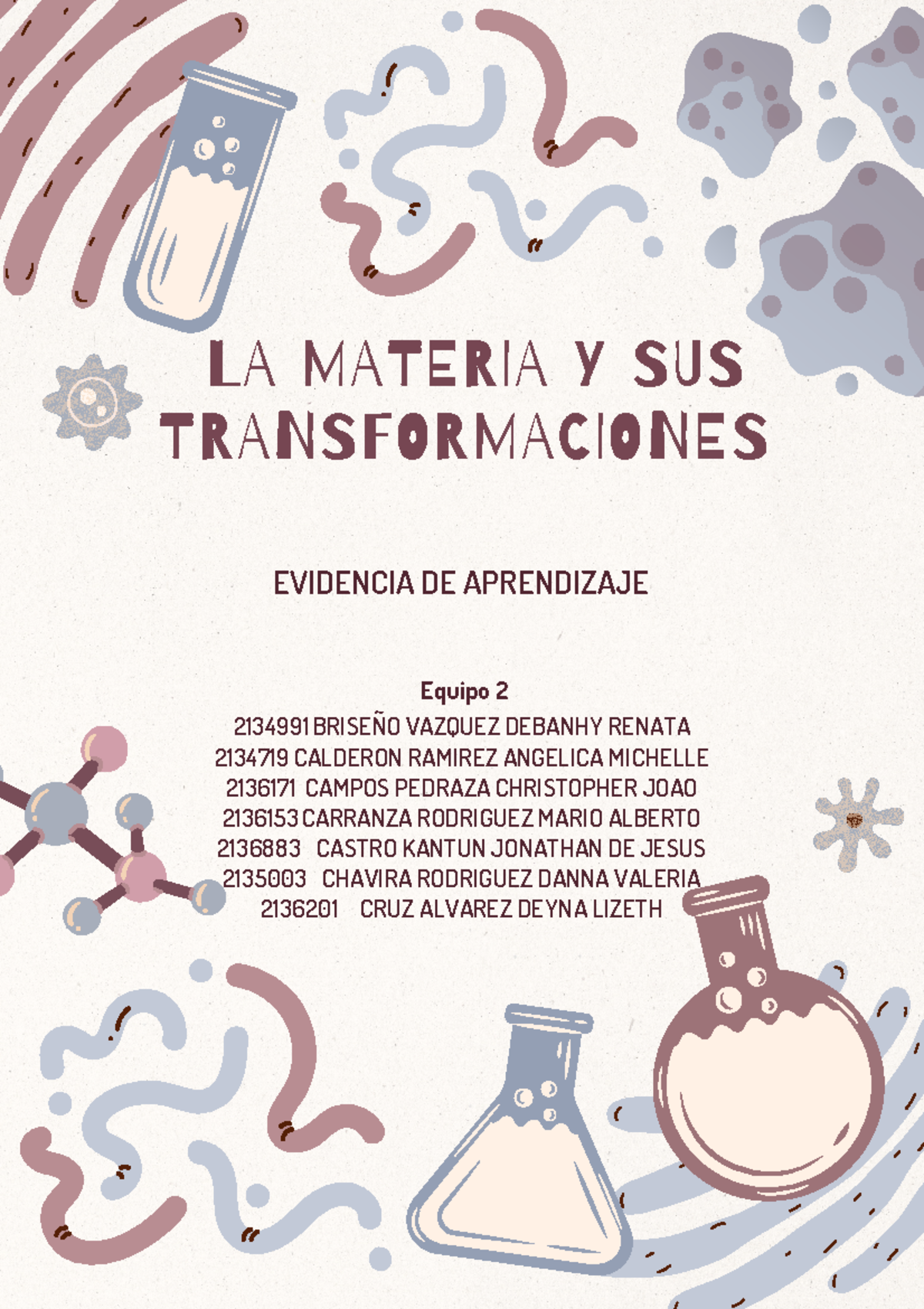 EV4 LMy T - Evidencia 4: La Materia y Sus Transformaciones - Studocu
