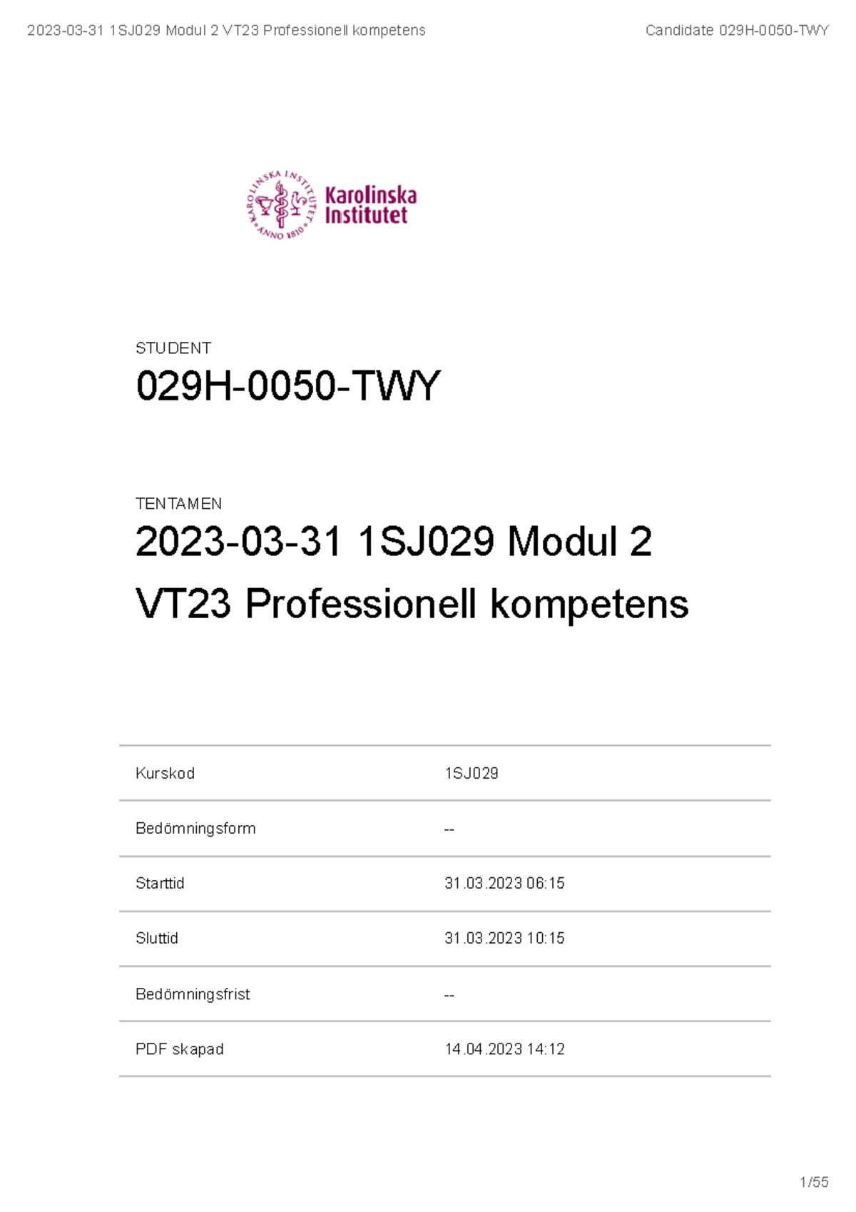Nkse tentor - Gamla NKSE frågor samlade - Ange vad du kontrollerar ...