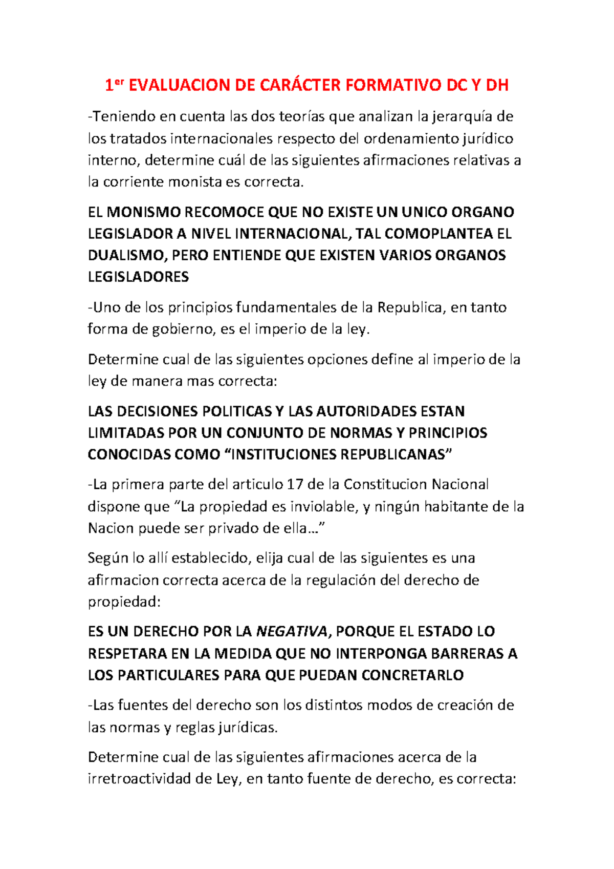 Guía de Examen Final DC/DH: Derecho Humano y Constitucional - Studocu