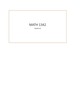 Math 342 Final Exam Notes: Confidence Intervals for Two Proportions ...