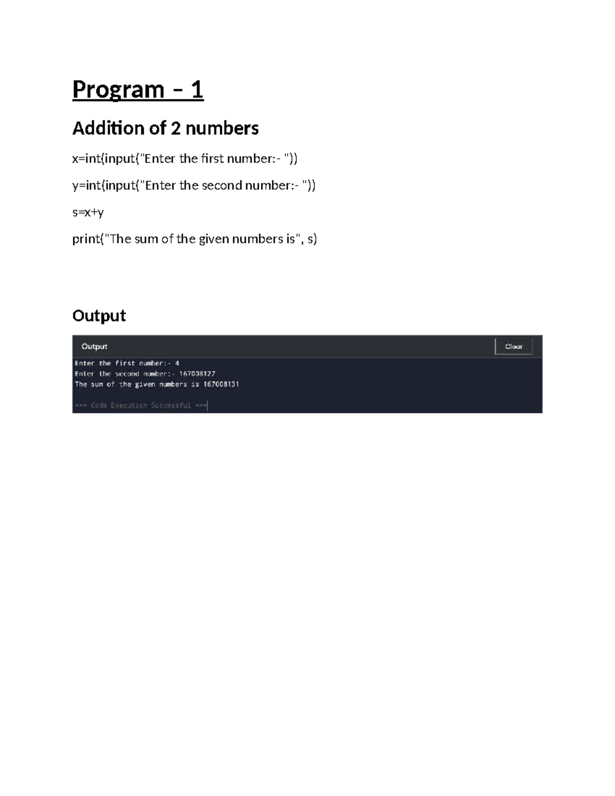 AI Project - Python Programs: Basic Operations & Data Structures - Studocu