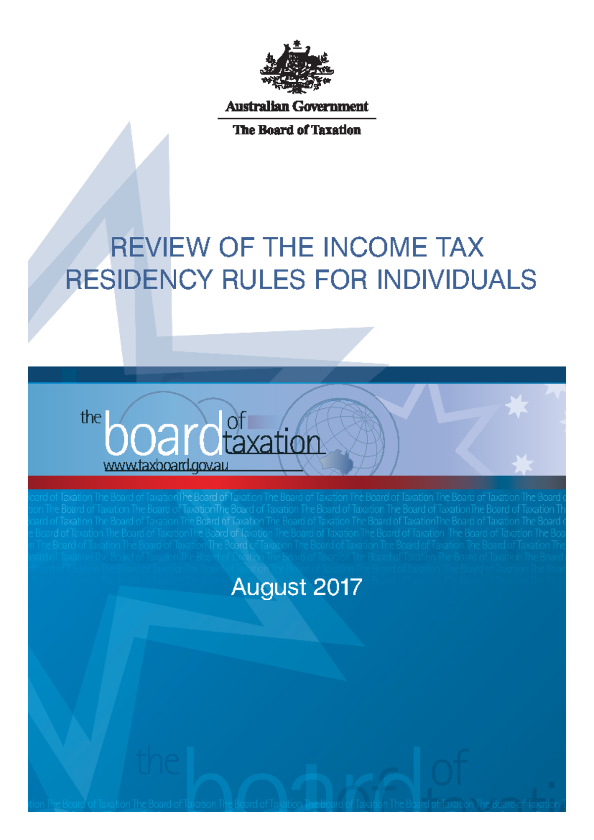 Residency document pdf - REVIEW OF THE INCOME TAX RESIDENCY RULES FOR ...