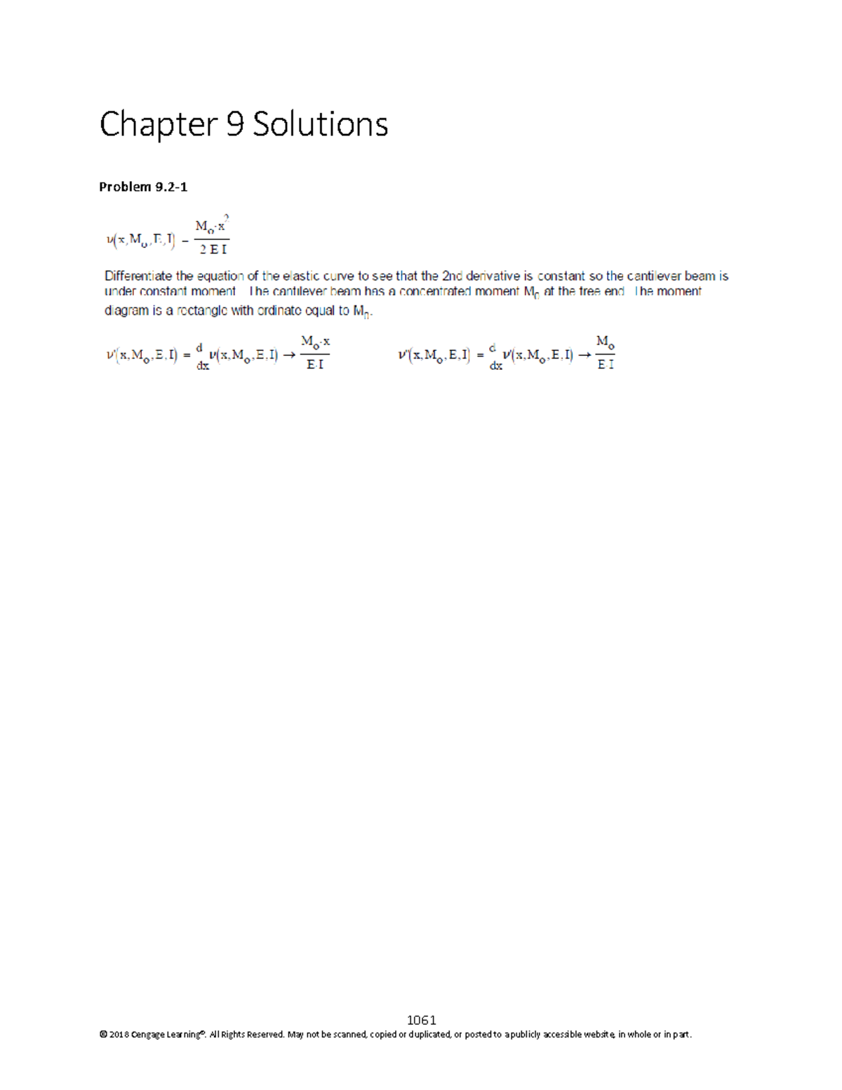 Mechanics of Materials 9th Ed. - Chapter 9 Solutions - Studocu