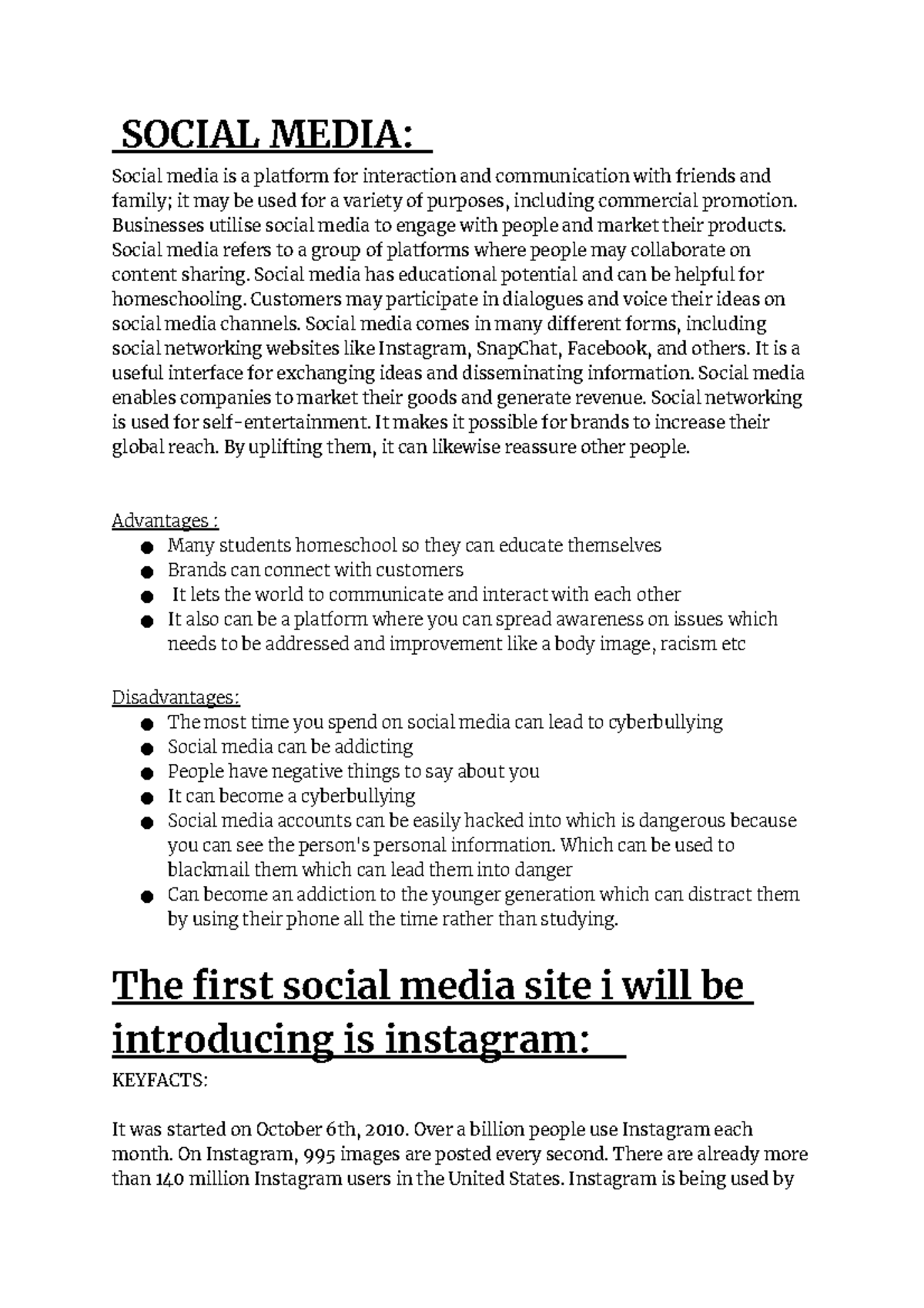 Socail Media - very good - SOCIAL MEDIA: Social media is a platform for ...