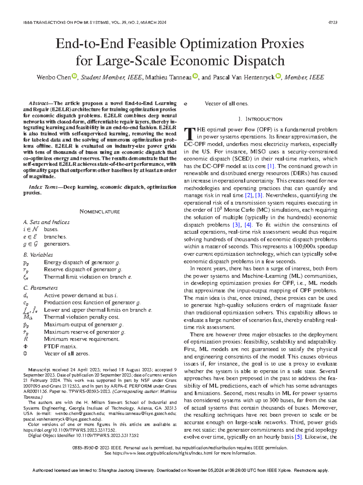 End-to-End Learning for Scalable Optimization in Economic Dispatch ...