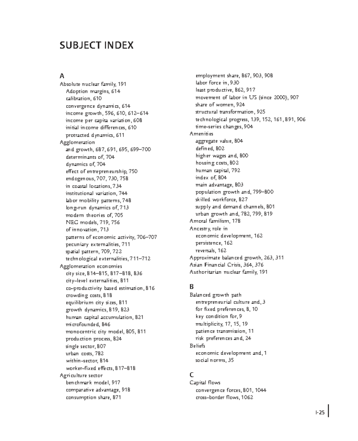 Subject Index for Handbook of Economic Growth (2014) - Studocu