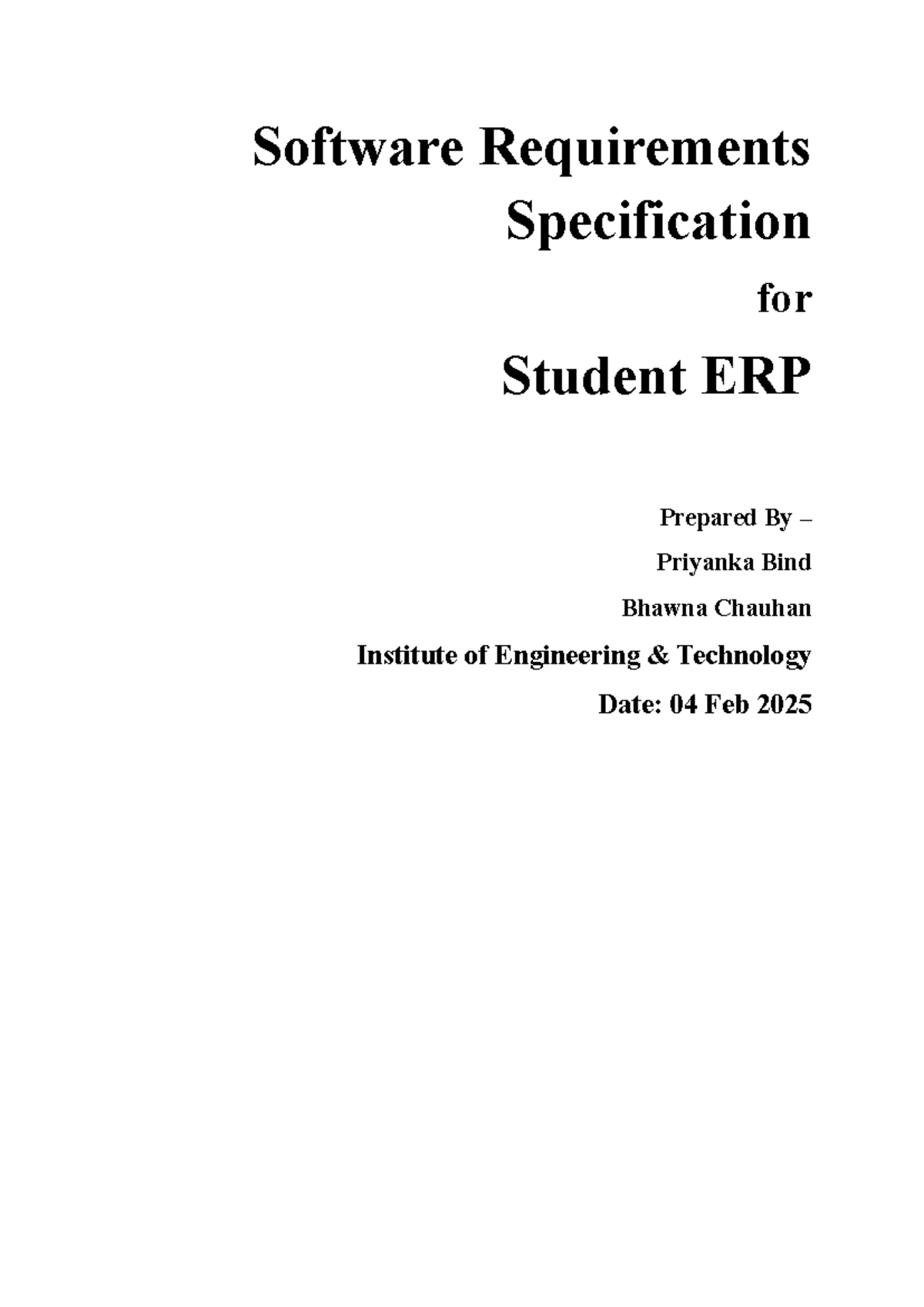 1st srs - SRS in soft computing - Software Requirements Specification ...