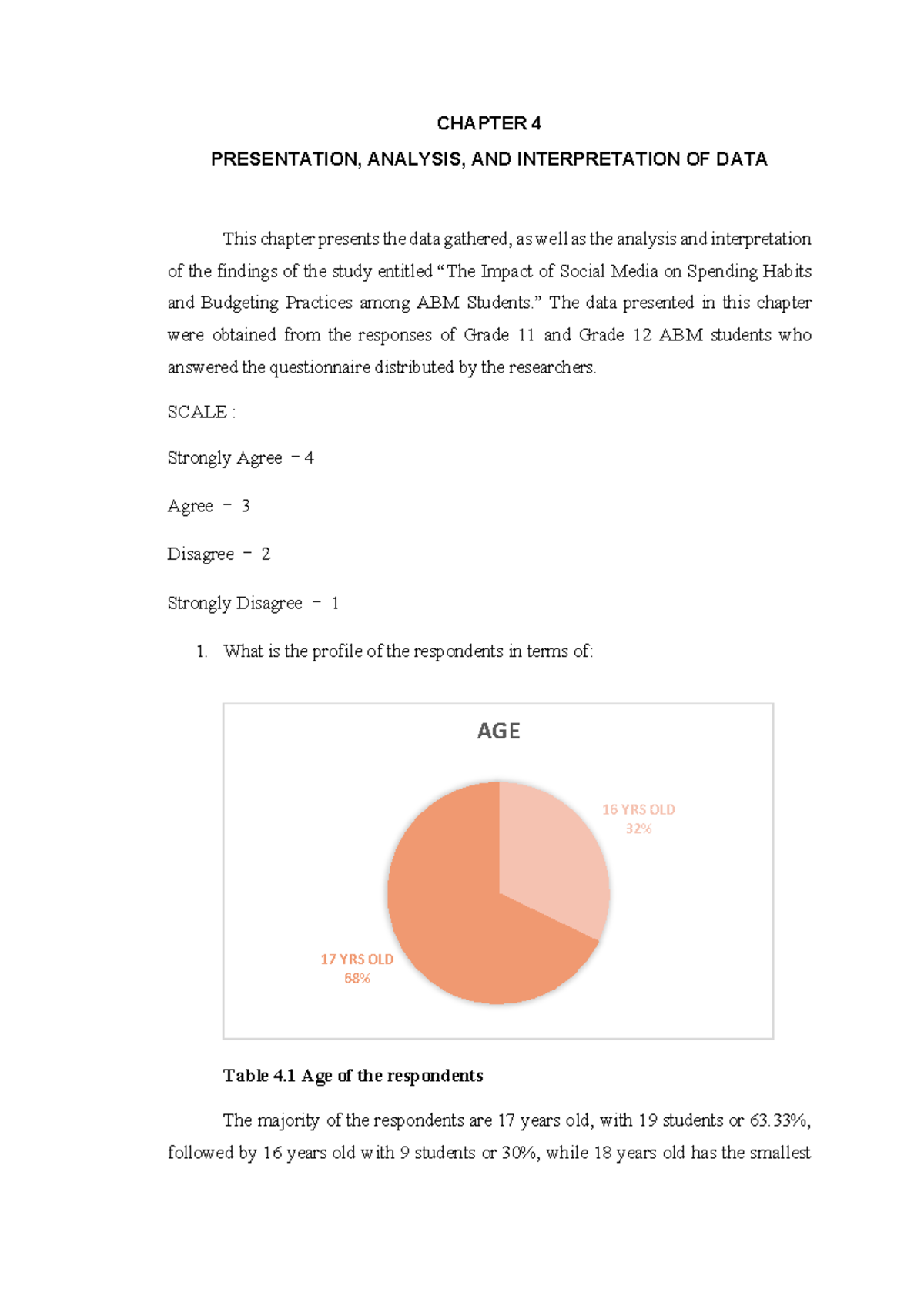 CHAPTER 4: DATA PRESENTATION & ANALYSIS ON SOCIAL MEDIA IMPACT (ABM ...