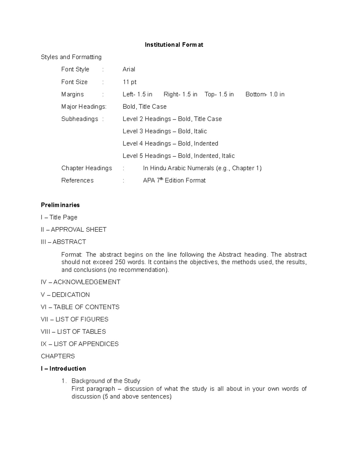 Research Format Guidelines - re4search - Studocu