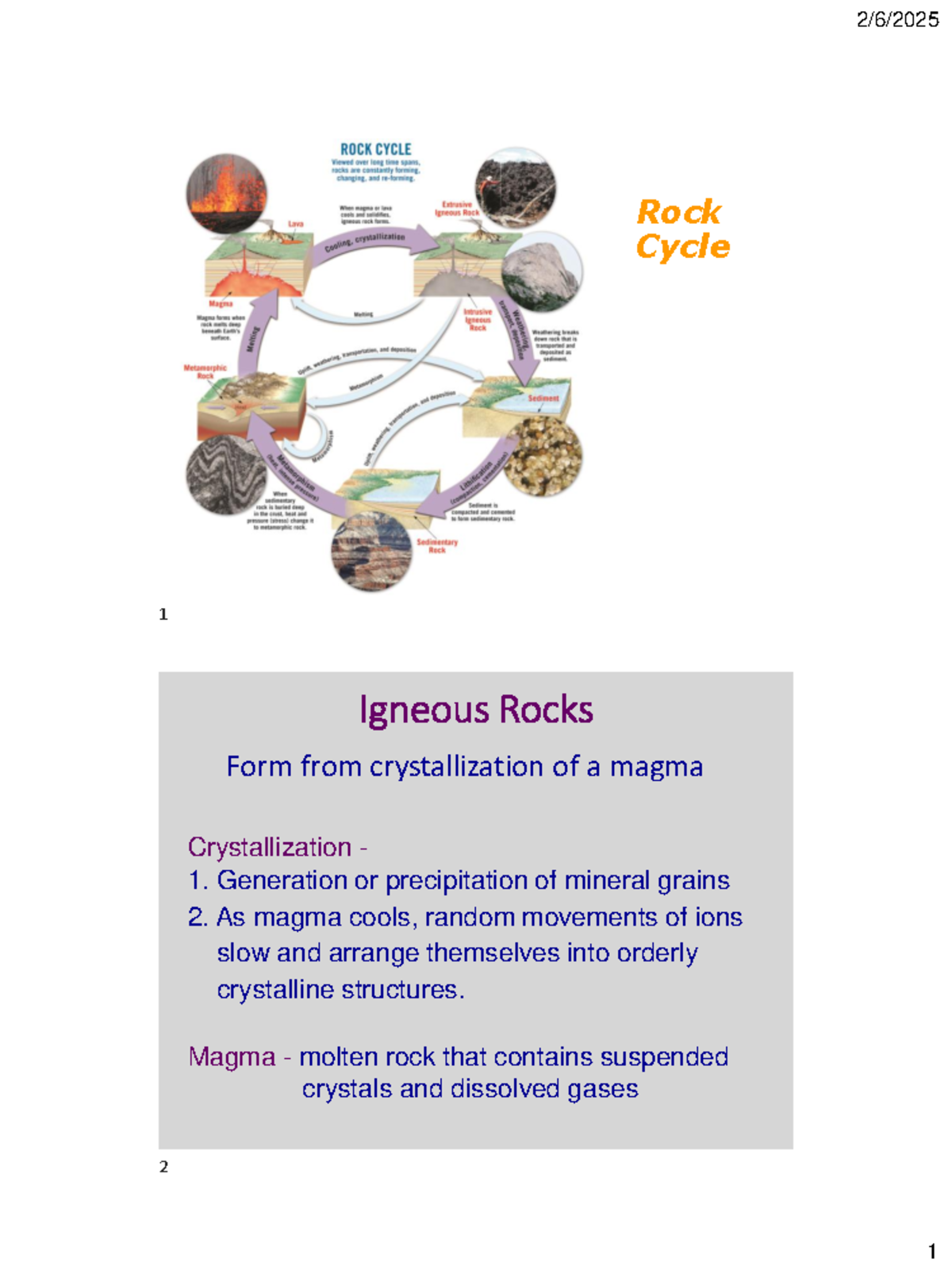 Magma: Formation, Evolution, and Composition of Igneous Rocks - Rock ...