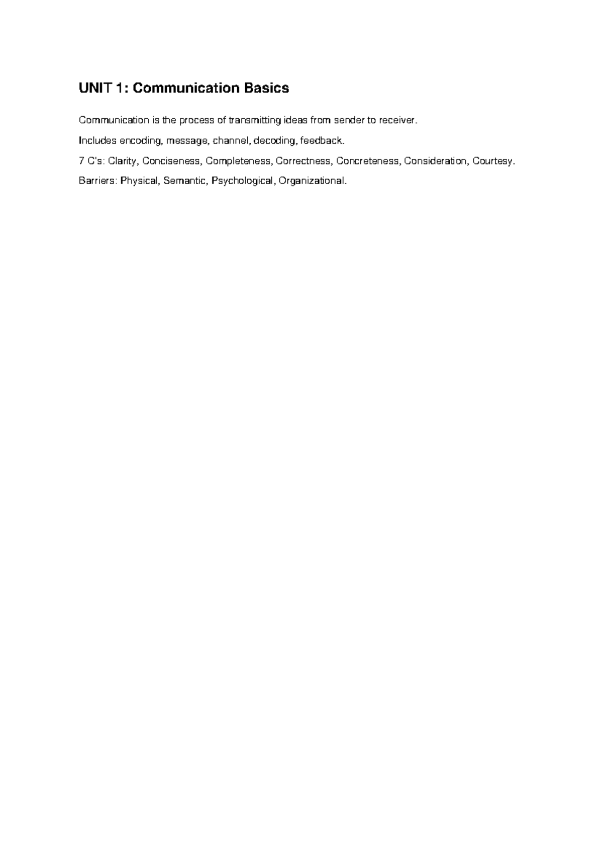 AKTU Technical Communication Full Notes: Units 1-5 Overview - Studocu