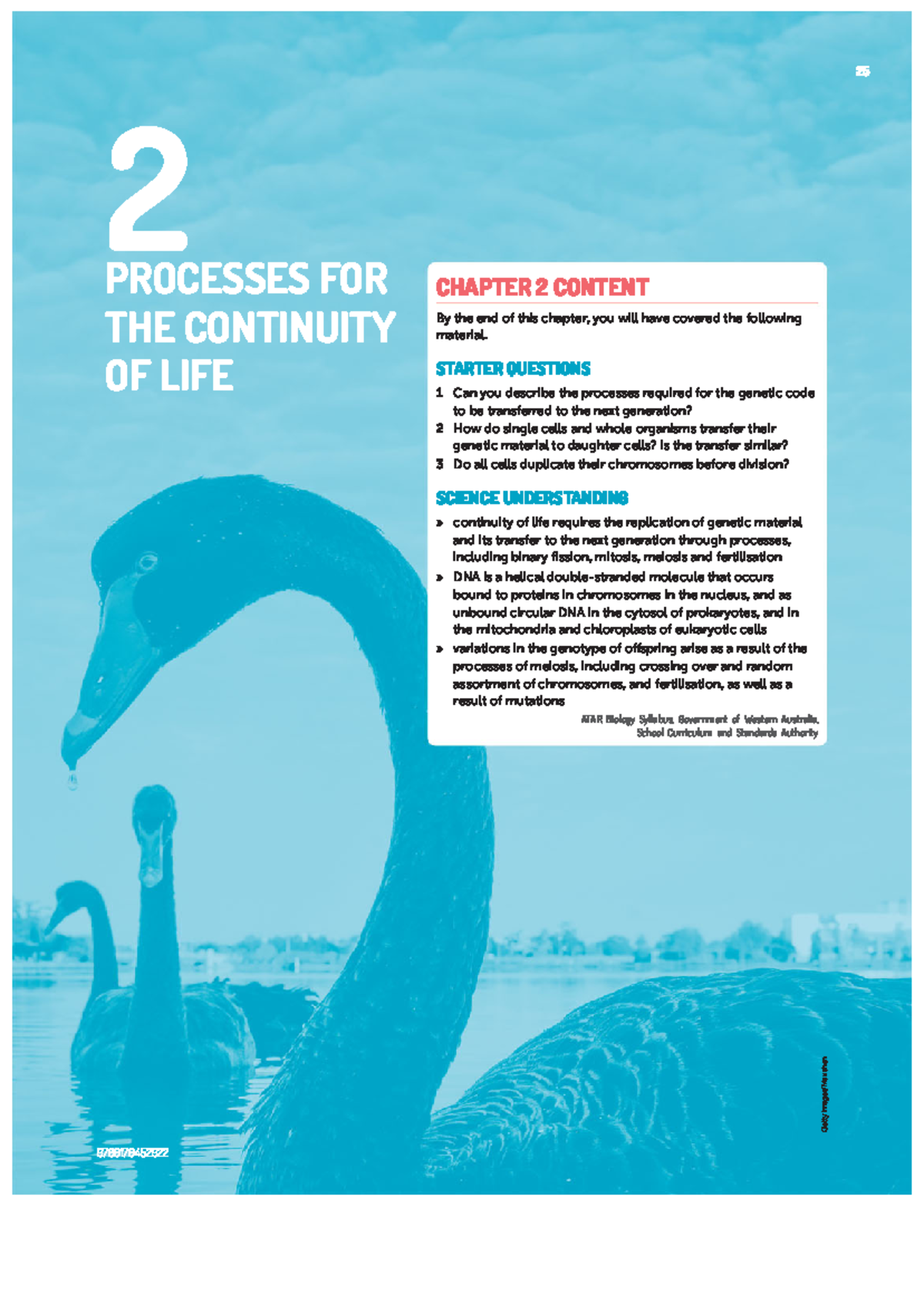 Chapter 2: Processes for the Continuity of Life (WA ATAR Biology) - Studocu