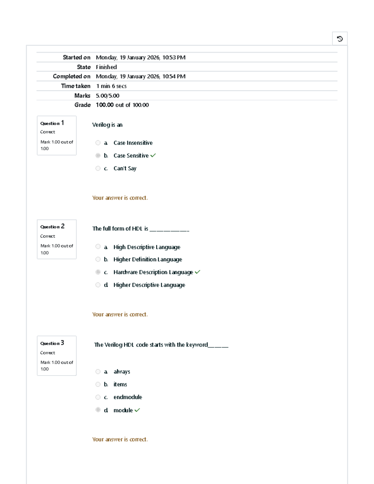 Final Lab Quiz 1 Review: Introduction to HDL - Studocu