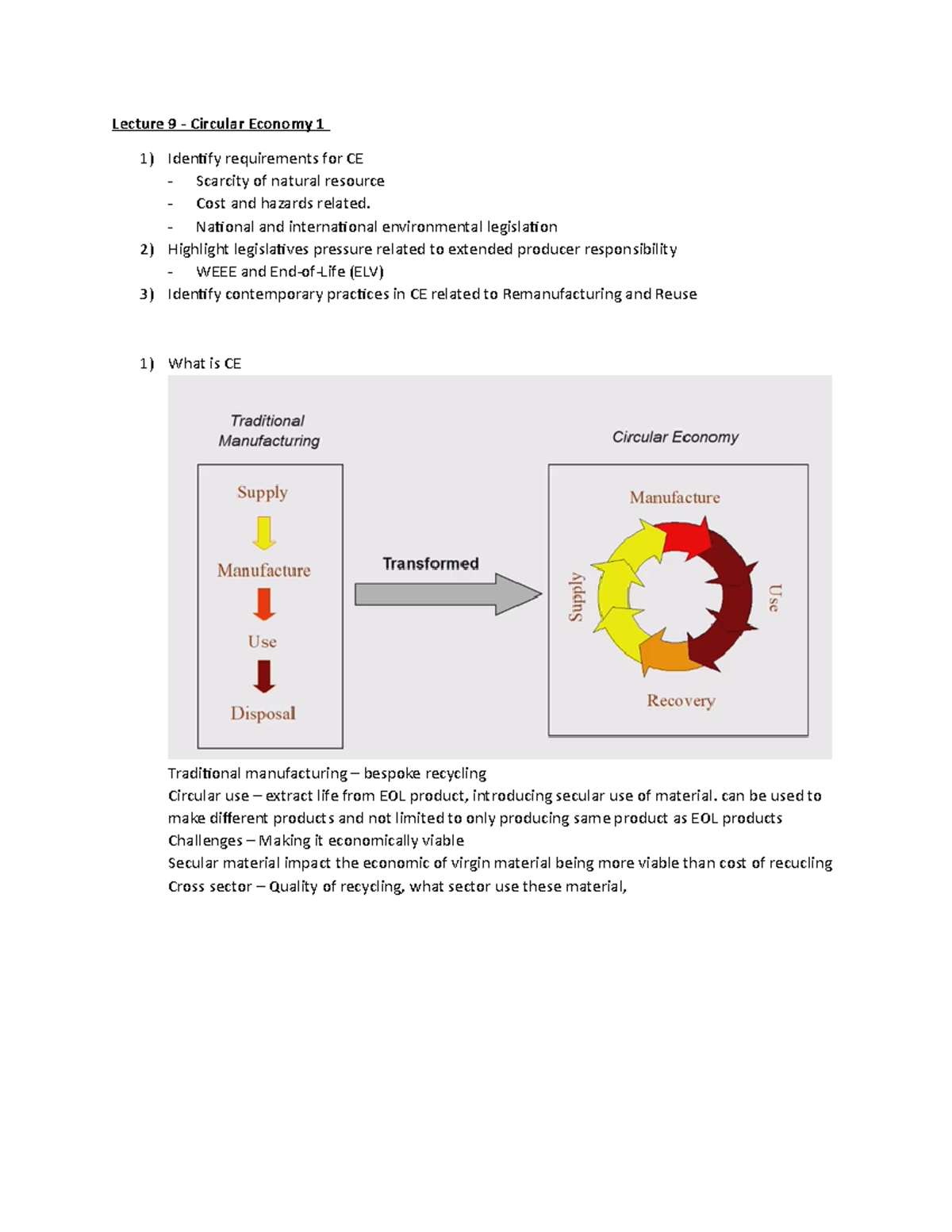 Circular Economy Lecture Notes - Requirements and Practices Explained ...