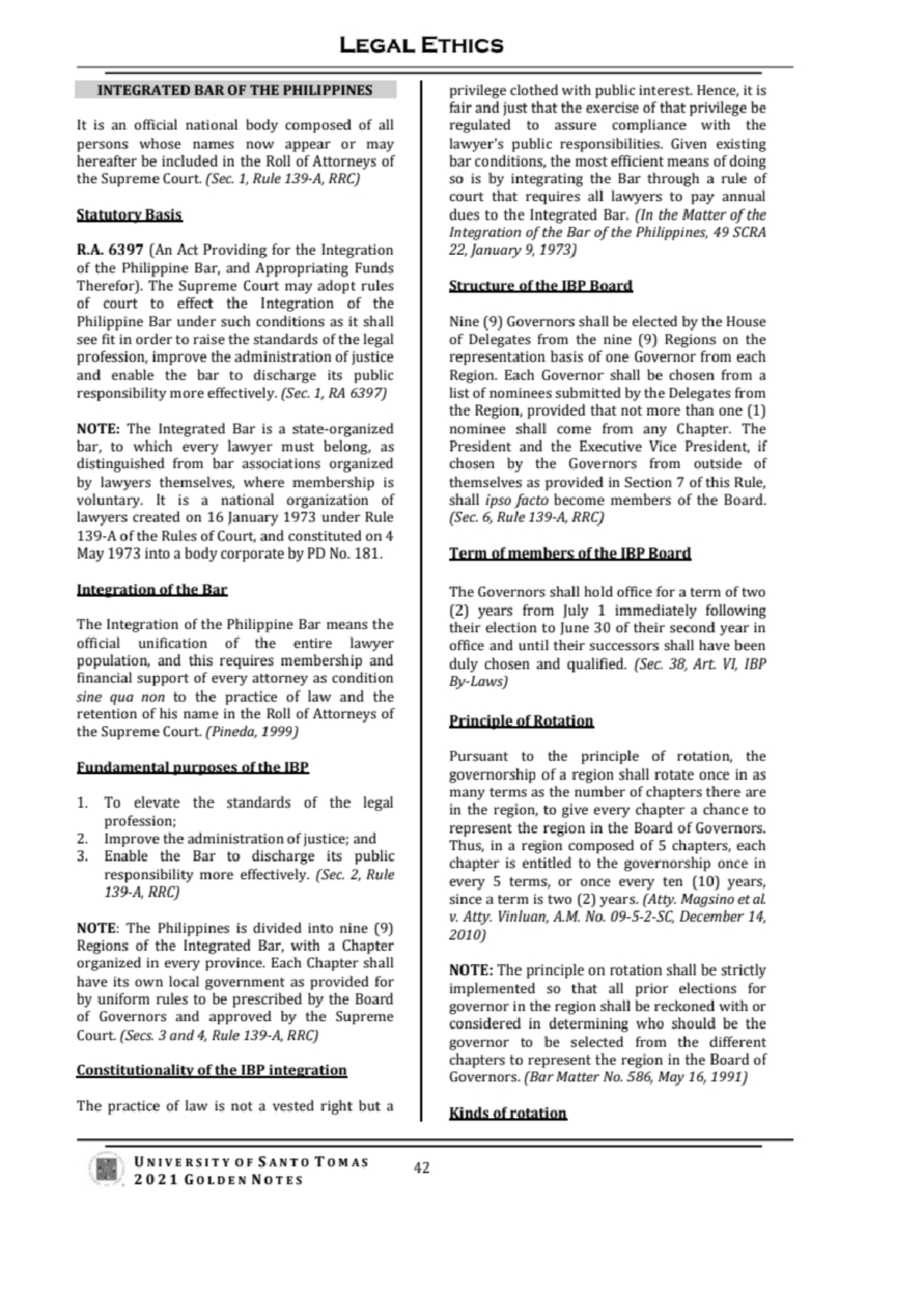 IBP MCLE Notarial Practices: By-Laws and Legal Ethics Overview - Studocu