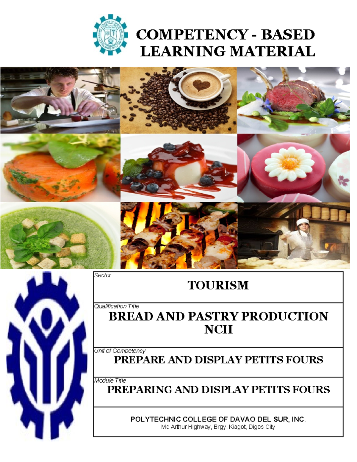 CBLM BPP Final Exam: Prepare and Display Petits Fours - Studocu