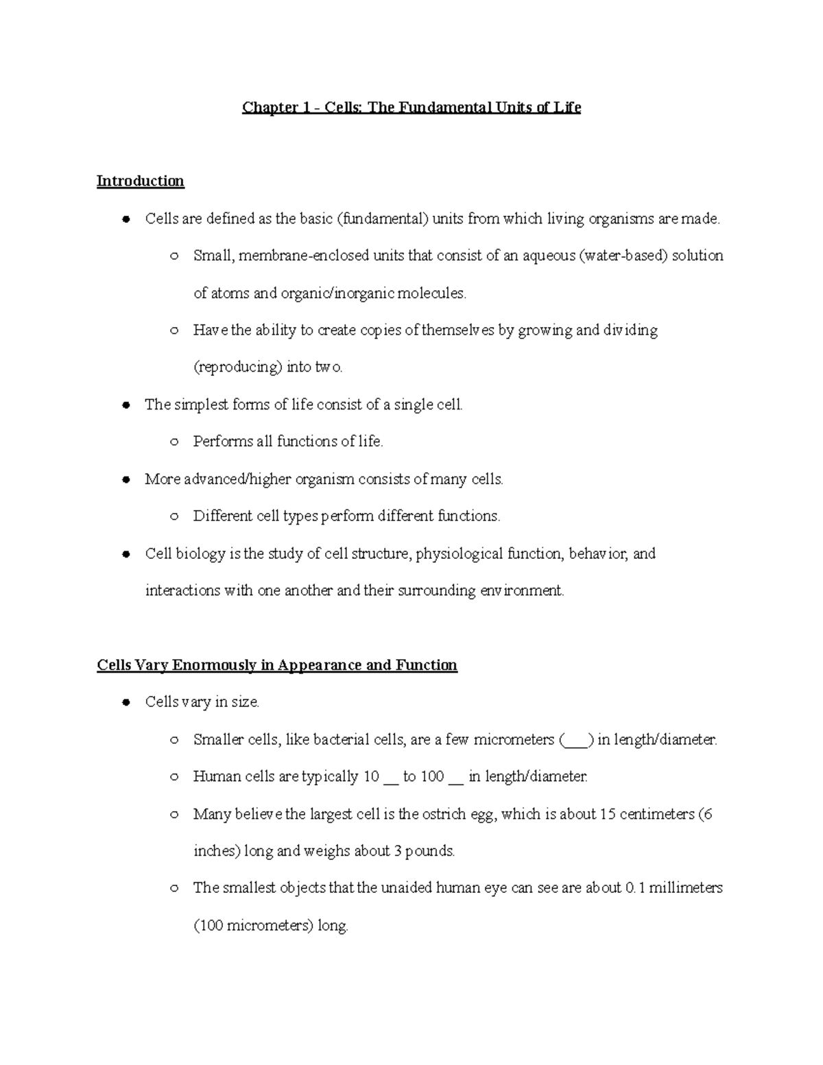 Cell Biology Overview: Understanding Cells' Structure & Function T1 ...