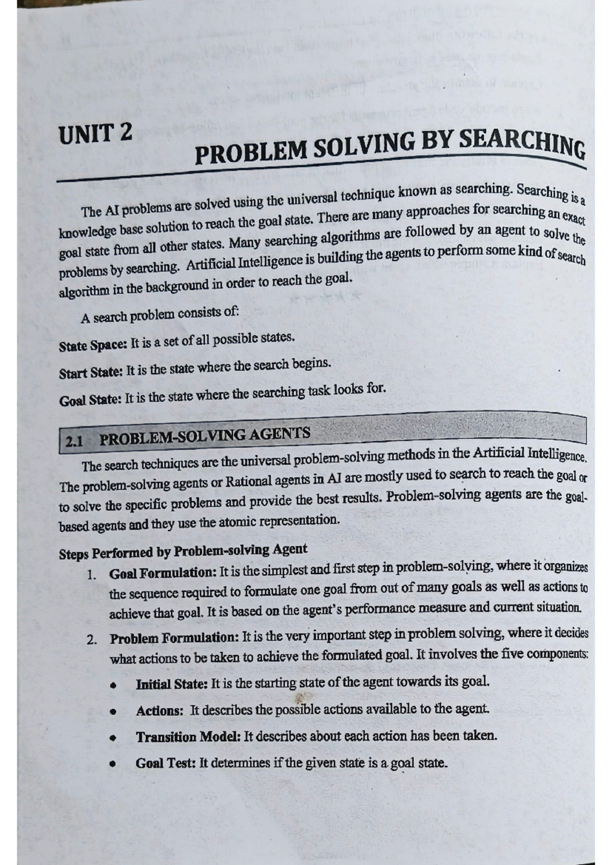 AI 2: Problem Solving and Searching Techniques - Studocu