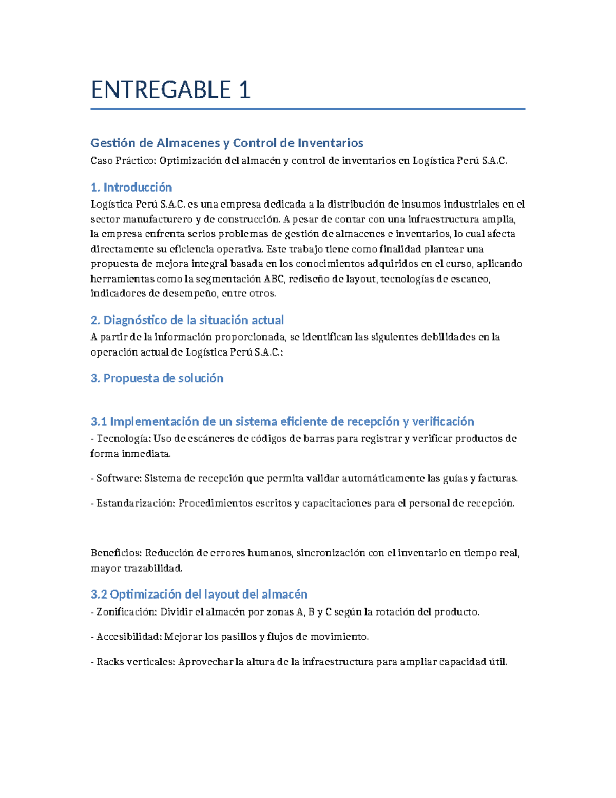 Entregable 1: Optimización de Almacenes y Control de Inventarios en ...