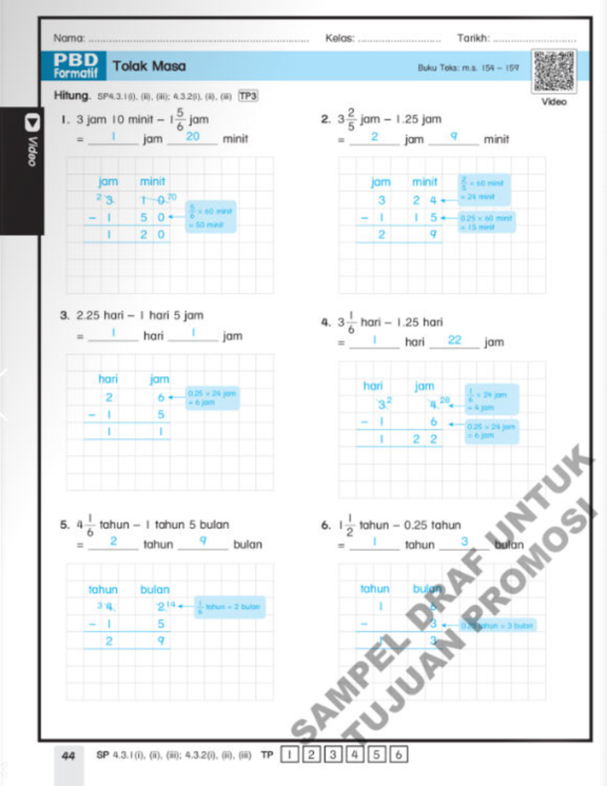 PBD Tolak Masa Formatif Buku Teks: SP4.3.1 & SP4.3.2 Notes - Studocu