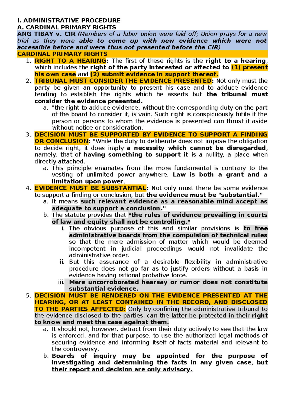 [FINALS] Administrative Procedure Doctrines: Key Principles and Cases ...