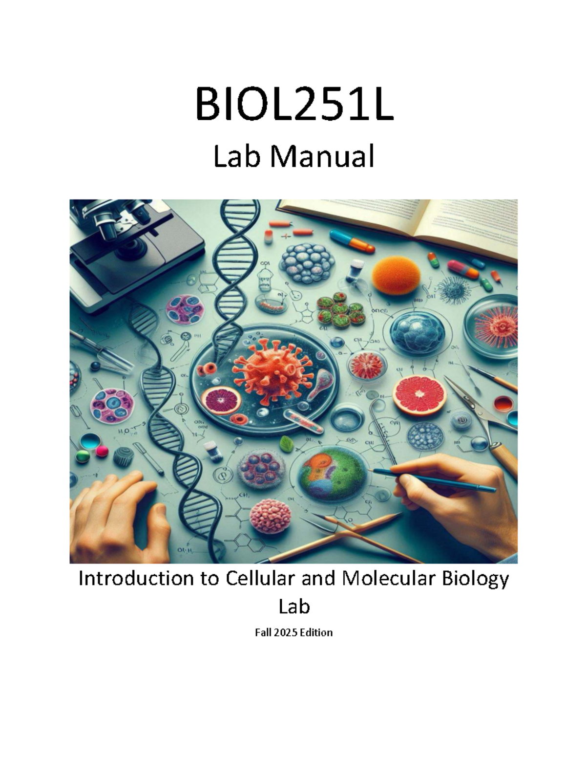 BIOL251L Lab #1 - Introduction to Cellular & Molecular Biology - Studocu